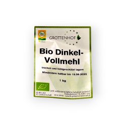 Bild von BIO -  Dinkel - Vollmehl 1 kg GRO 