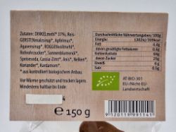 Bild von BIO - Bauern Lebkuchen 150g  