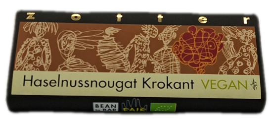 Bild von BIO -  Zotter Schokolade Haselnuss Krokant 70g